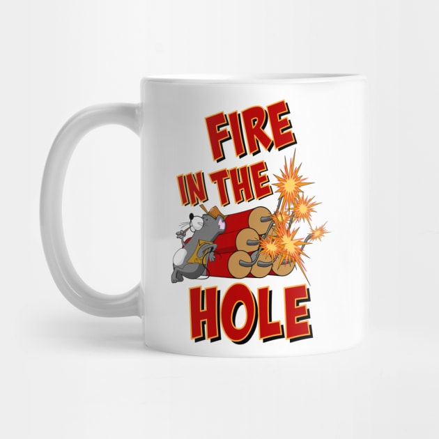 Fire in the Hole Doorslammer Gasser or Funny Car Drag Racing Motif by MultistorieDog